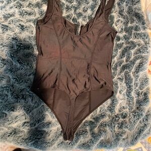 Good American Sleek Black bodysuit